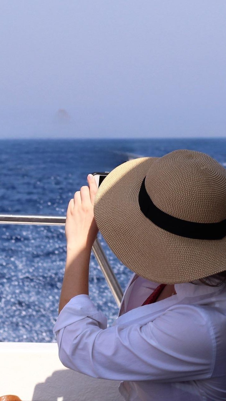 tourist on a boat